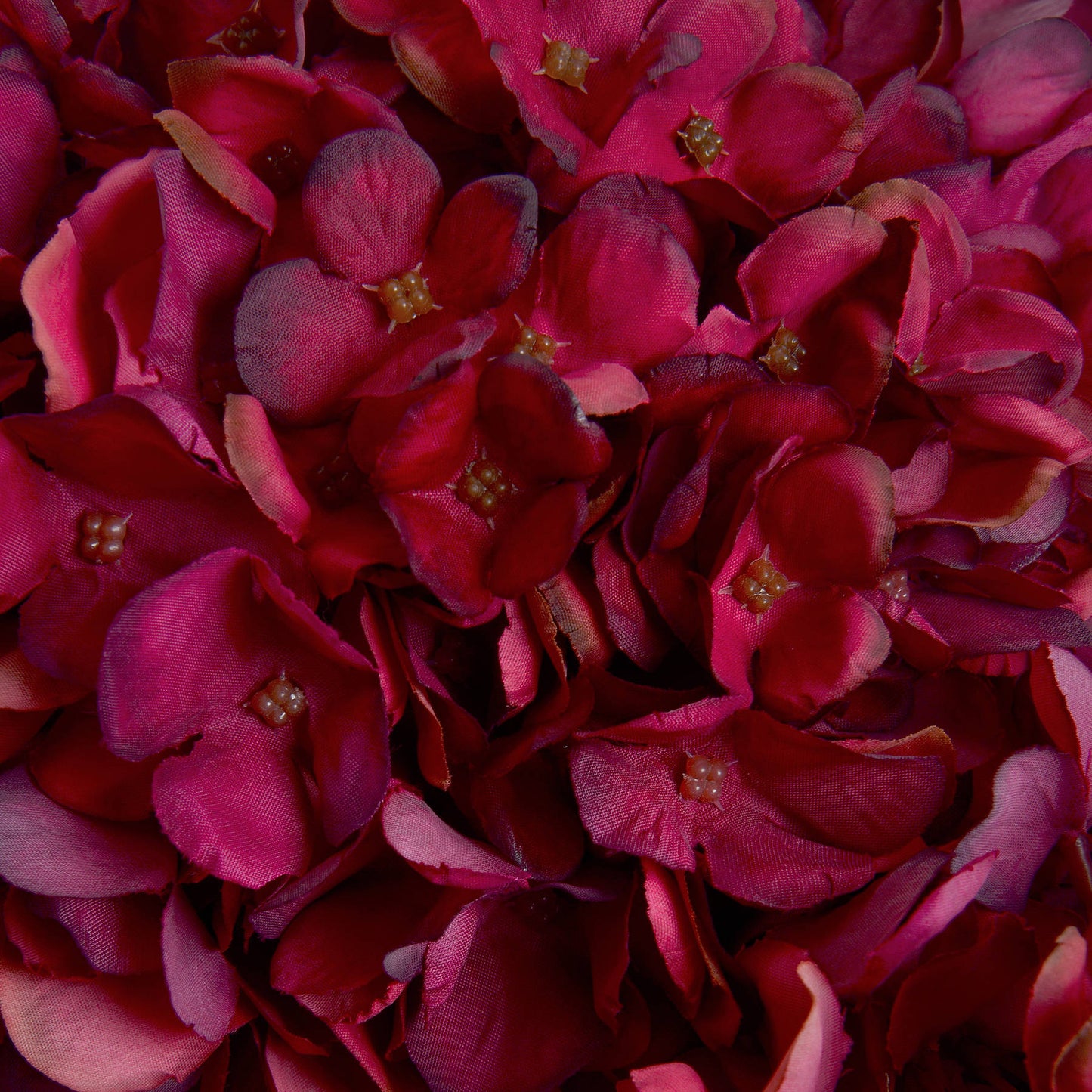 Autumn Rich Ruby Red Hydrangea Artificial Floral Stem image 4