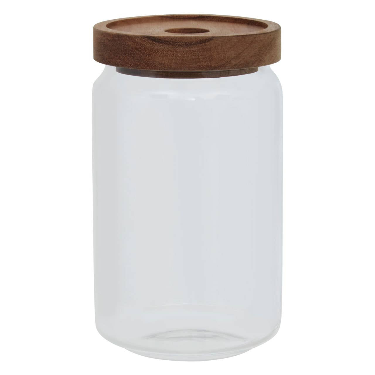 Freska Glass Storage Jar with Acacia Wood Lid - Various Sizes