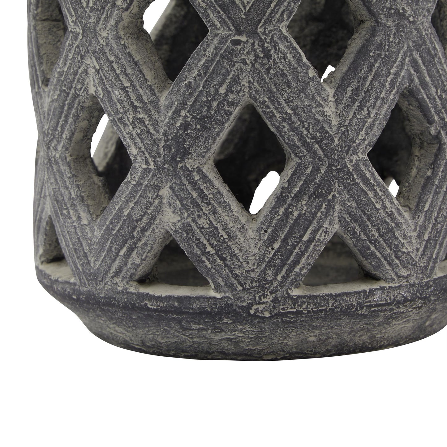 Amalfi Grey Lattice Lantern image 2