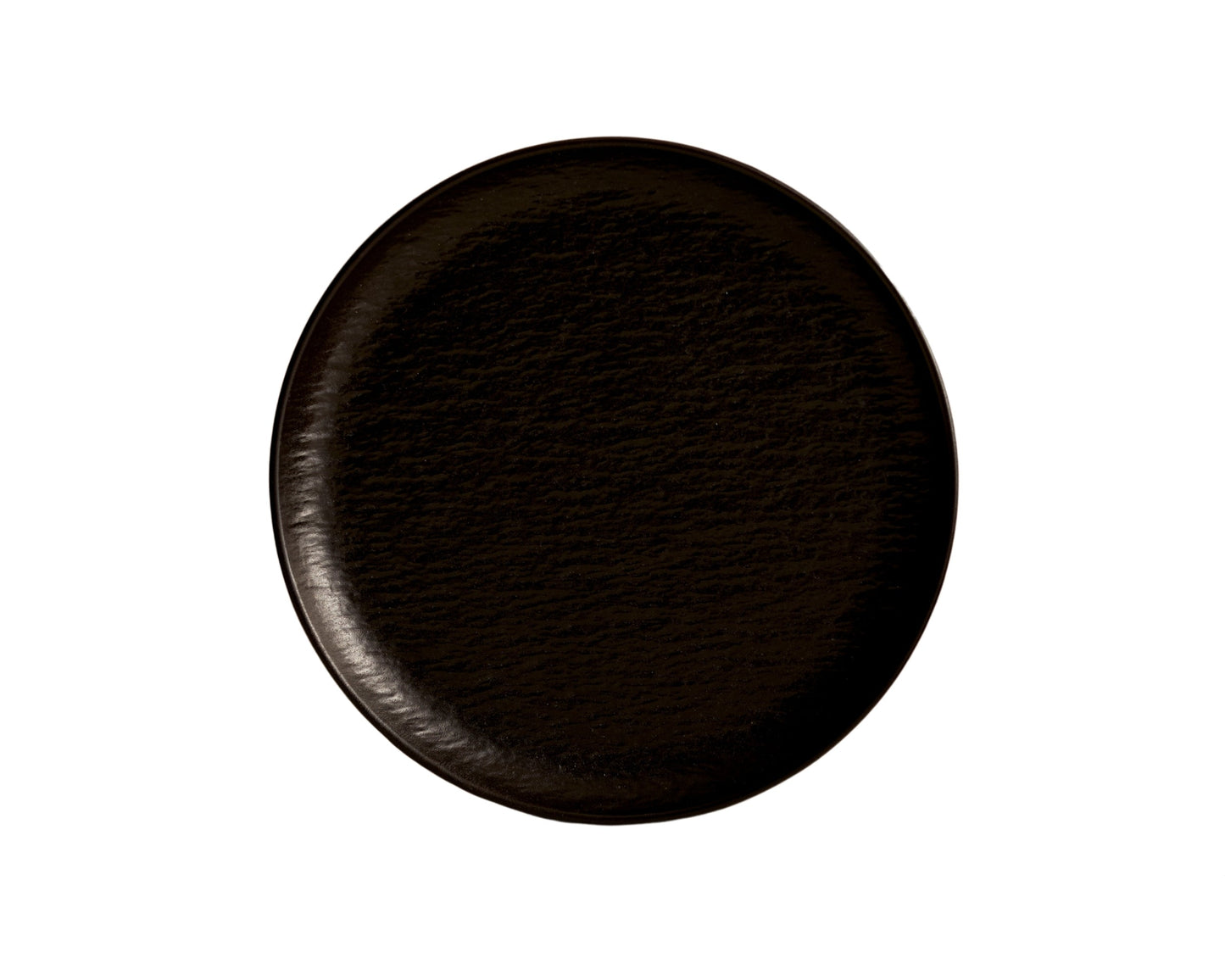 Enigma Black Porcelain Round Starter Plate 22cm