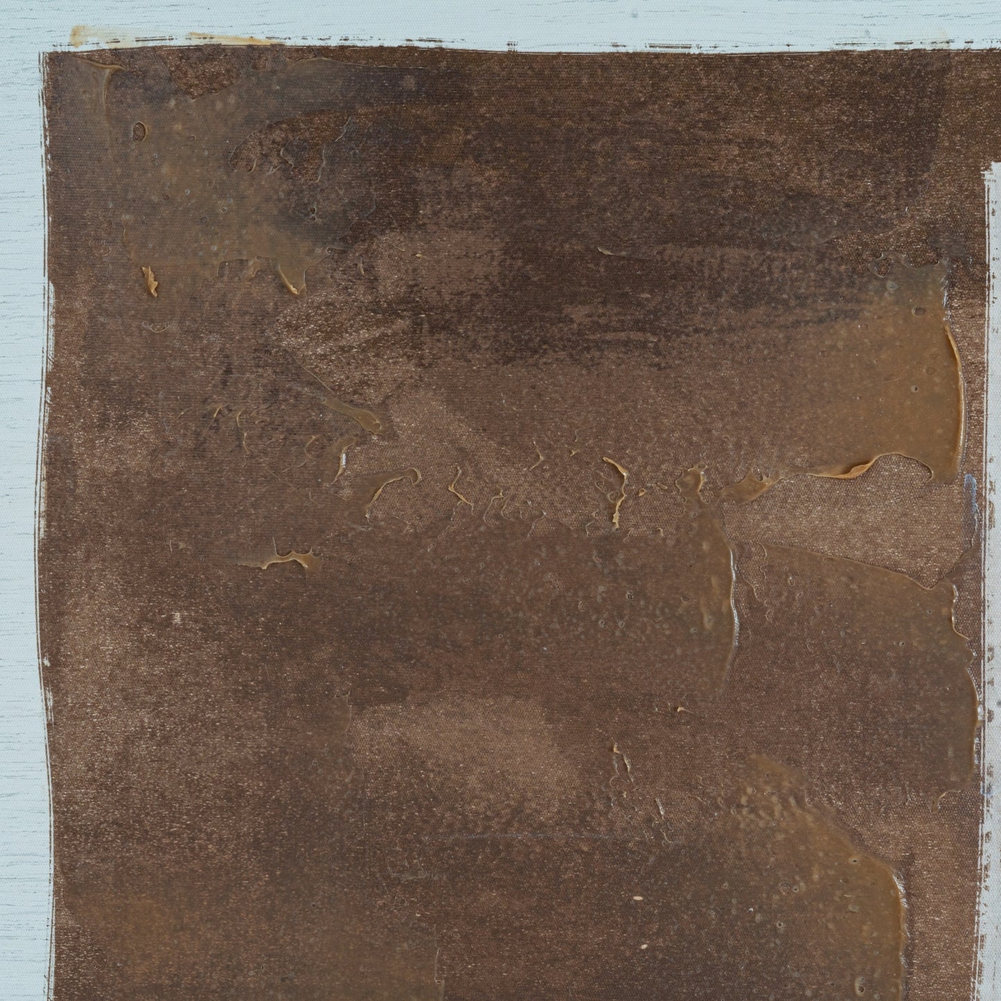 Sedora Large Framed Hand Painted Abstract Canvas in Brown and Neutral