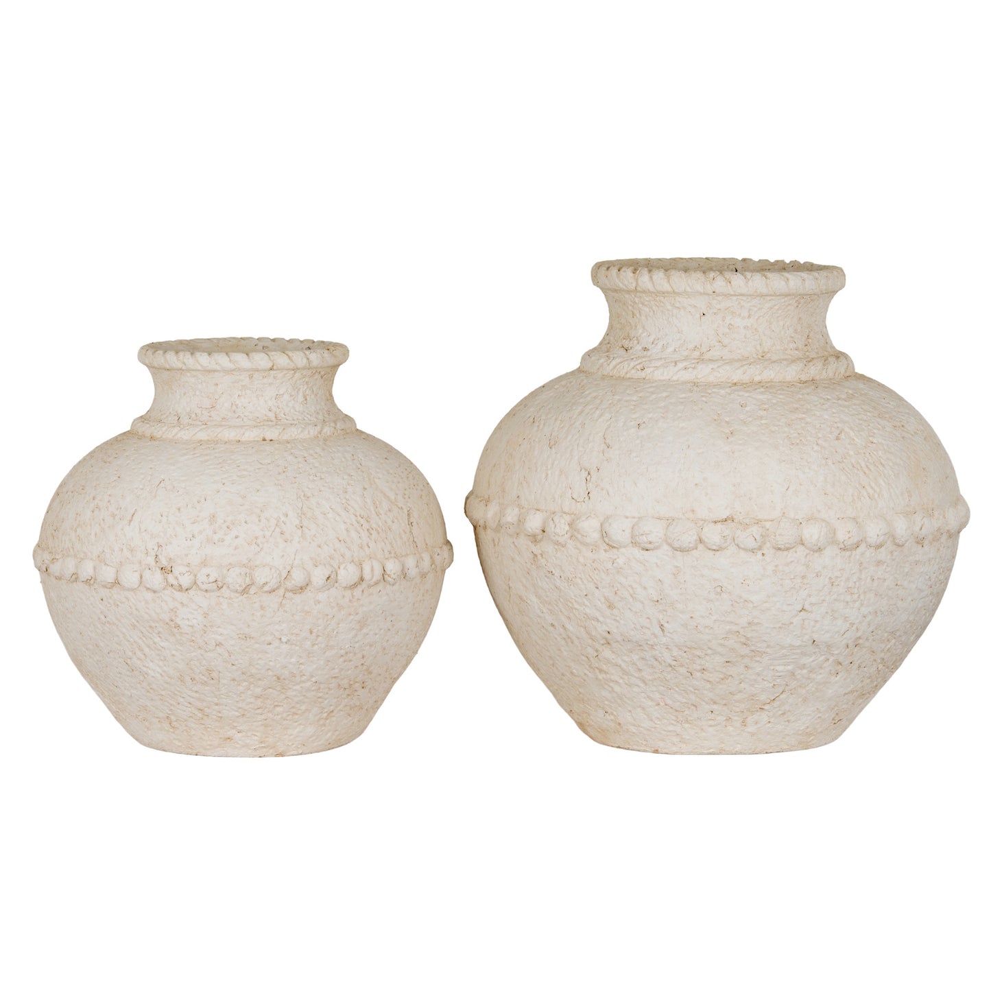Medium Cream Olympia Terracotta Vase 30cm High