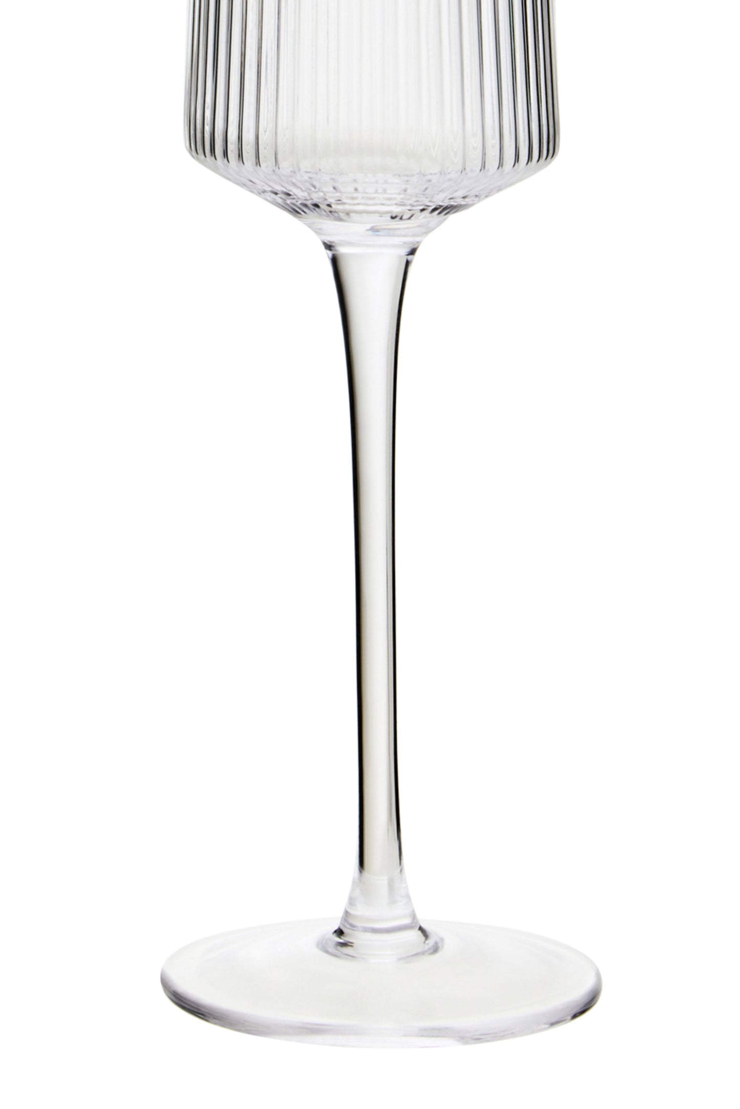 Eldon Set of Four Ribbed Champagne Glasses image 5