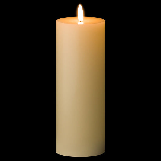 Luxe Collection Natural Glow 3 x 8 LED Cream Candle image 1