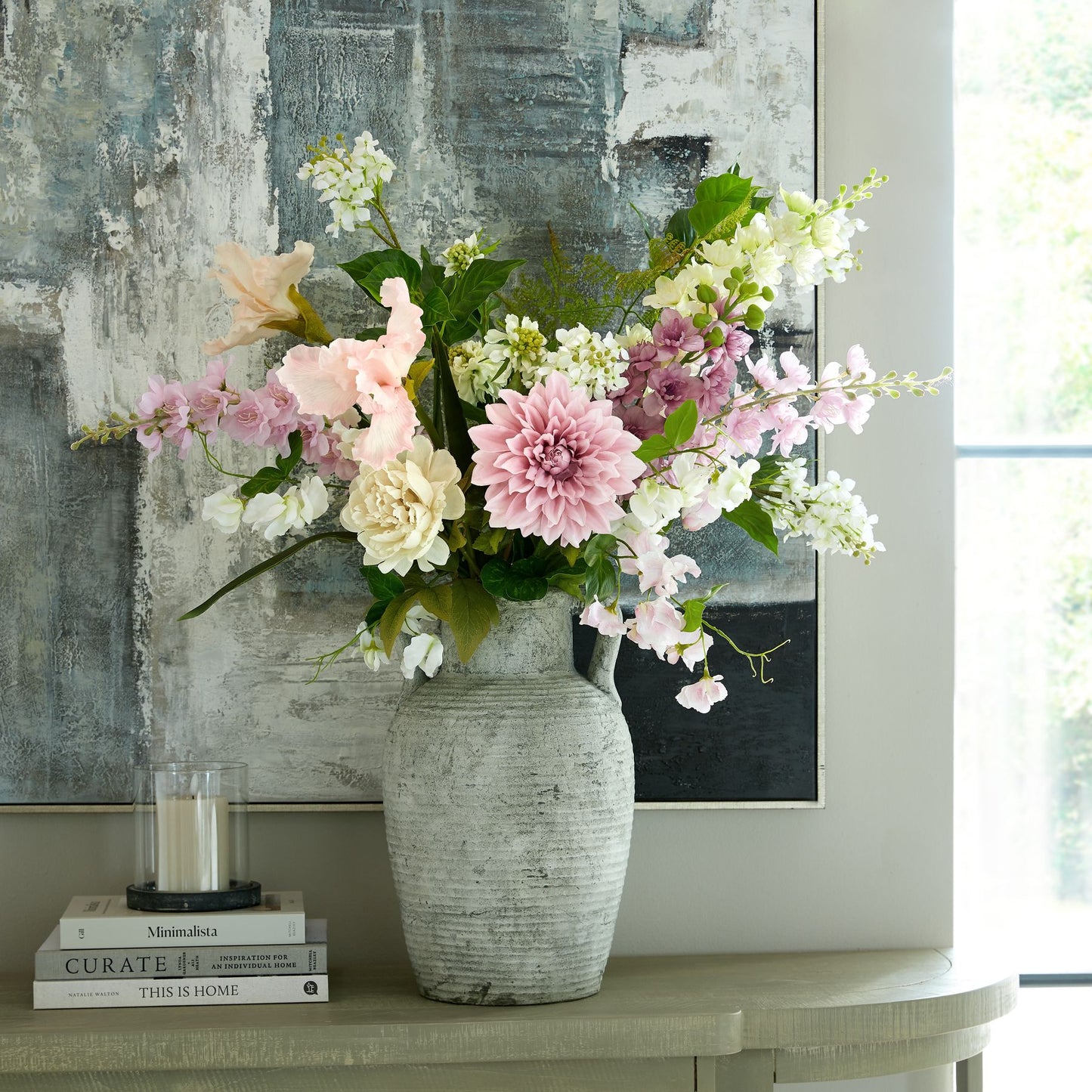 The Natural Garden Collection Pale Pink Sweetpea Stem image 3
