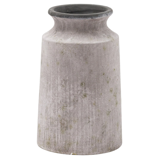 Bloomville Urn Grey Rustic Stone Floral Vase image 1