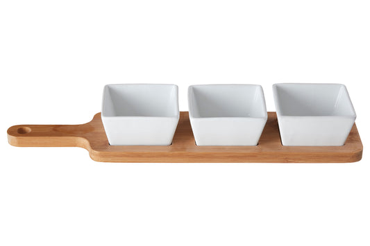 Soiree Serving Board With White Dishes image 0