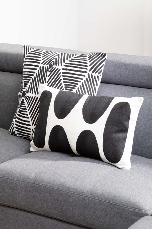 Bosie Ozella Monochrome Rectangular Cushion image 1