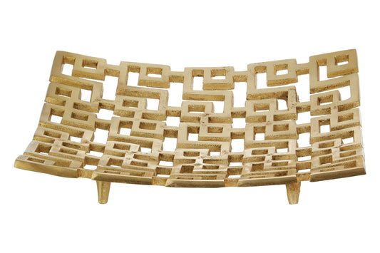 Delphi Small Gold Finish Plate Ornament 34cm x 34cm