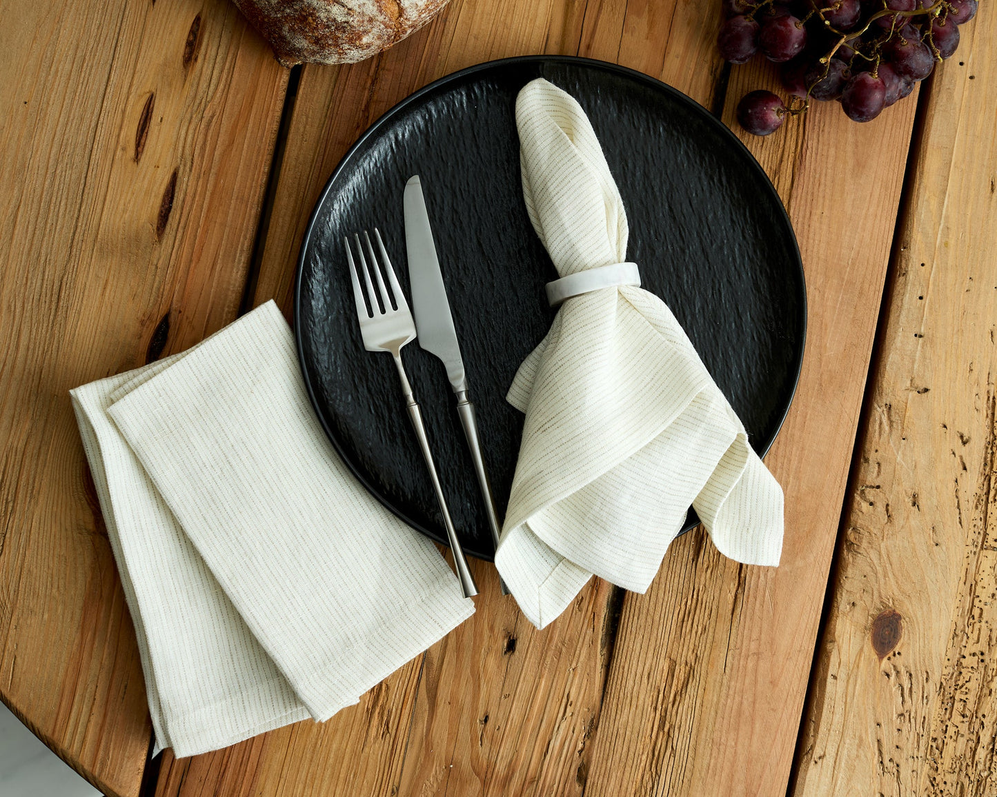 Bree Polished Marble Napkin Rings Set of 4