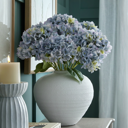 Blue Artificial Hydrangea Bunch of 5 Heads