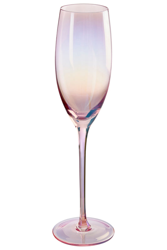 Frosted Deco Set Of 4 Champagne Glasses image 1