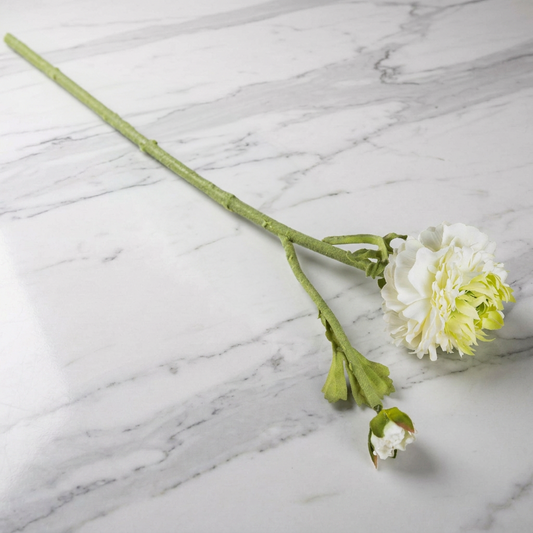 Artificial Green Ranunculus Spray