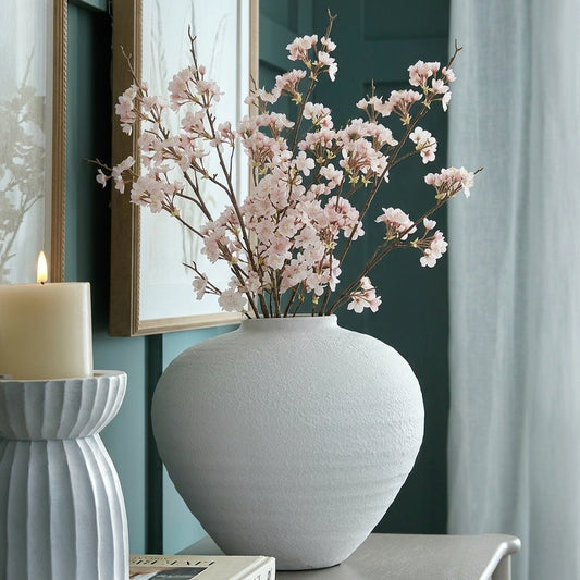 Pink Long Stem Artificial Cherry Blossom Spray 100cm