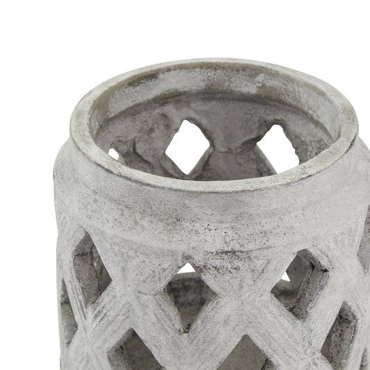 Athena Stone Lattice Lantern image 1