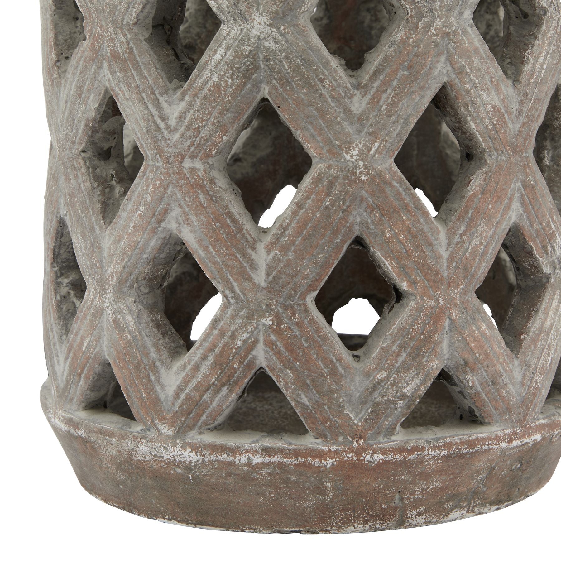 Siena Brown Large Lattice Lantern image 2