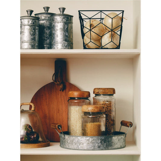 Vertex Contour Black Matte Metallic Wire Storage Basket