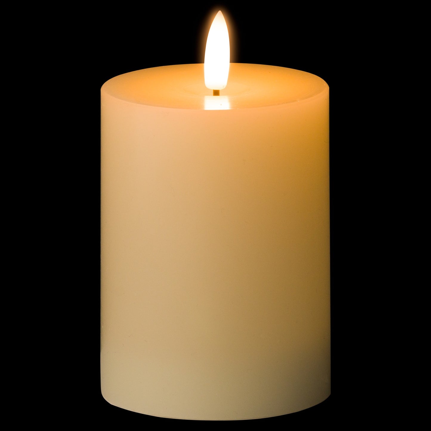 Luxe Collection Natural Glow 3 x 4 LED Cream Candle image 1