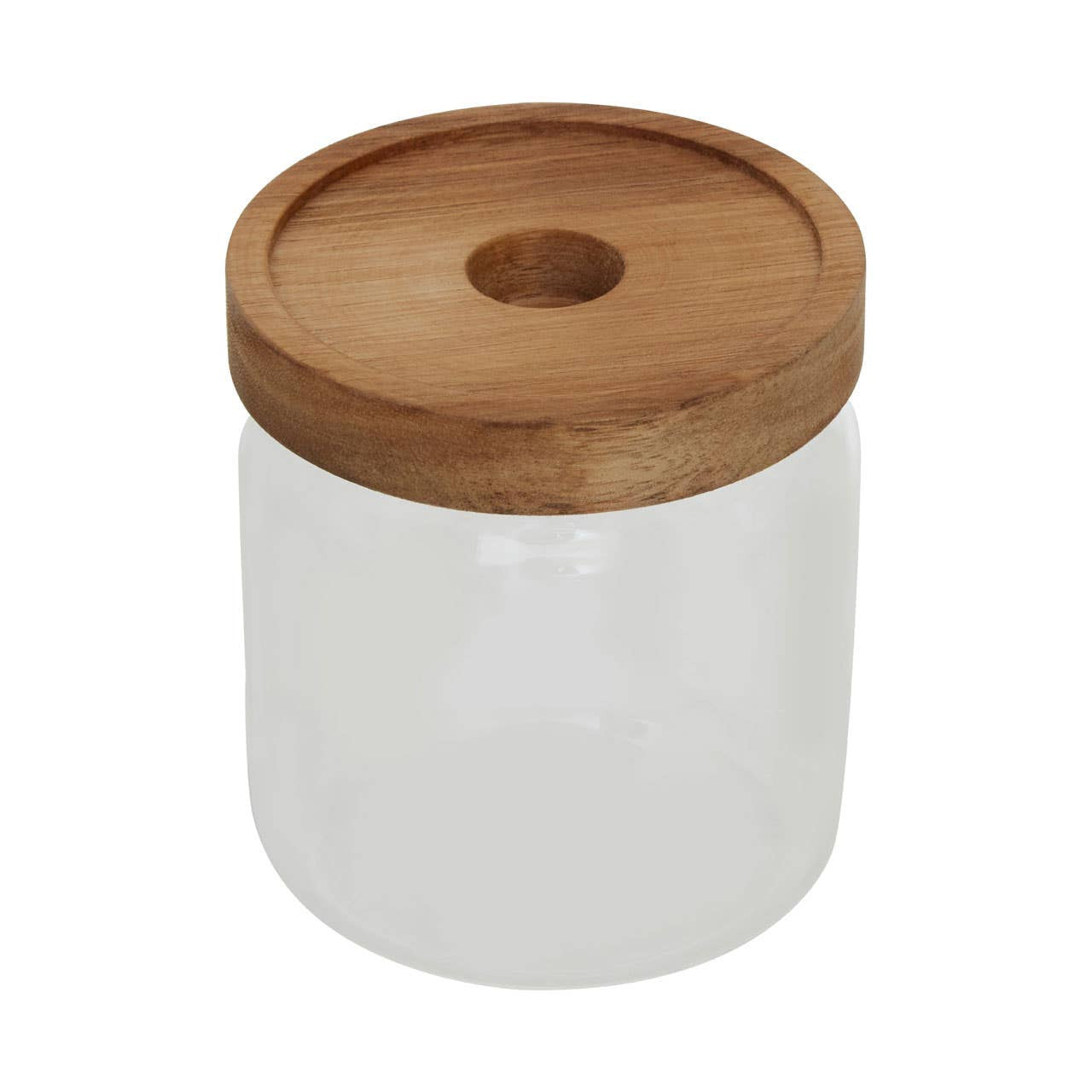 Freska Glass Storage Jar with Acacia Wood Lid - Various Sizes