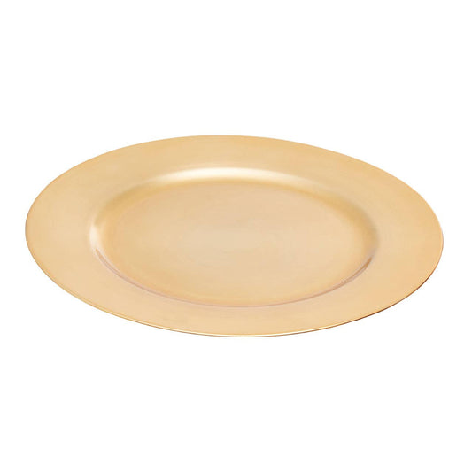 Metallic Gold Decorative Charger Plate 33cm Diameter