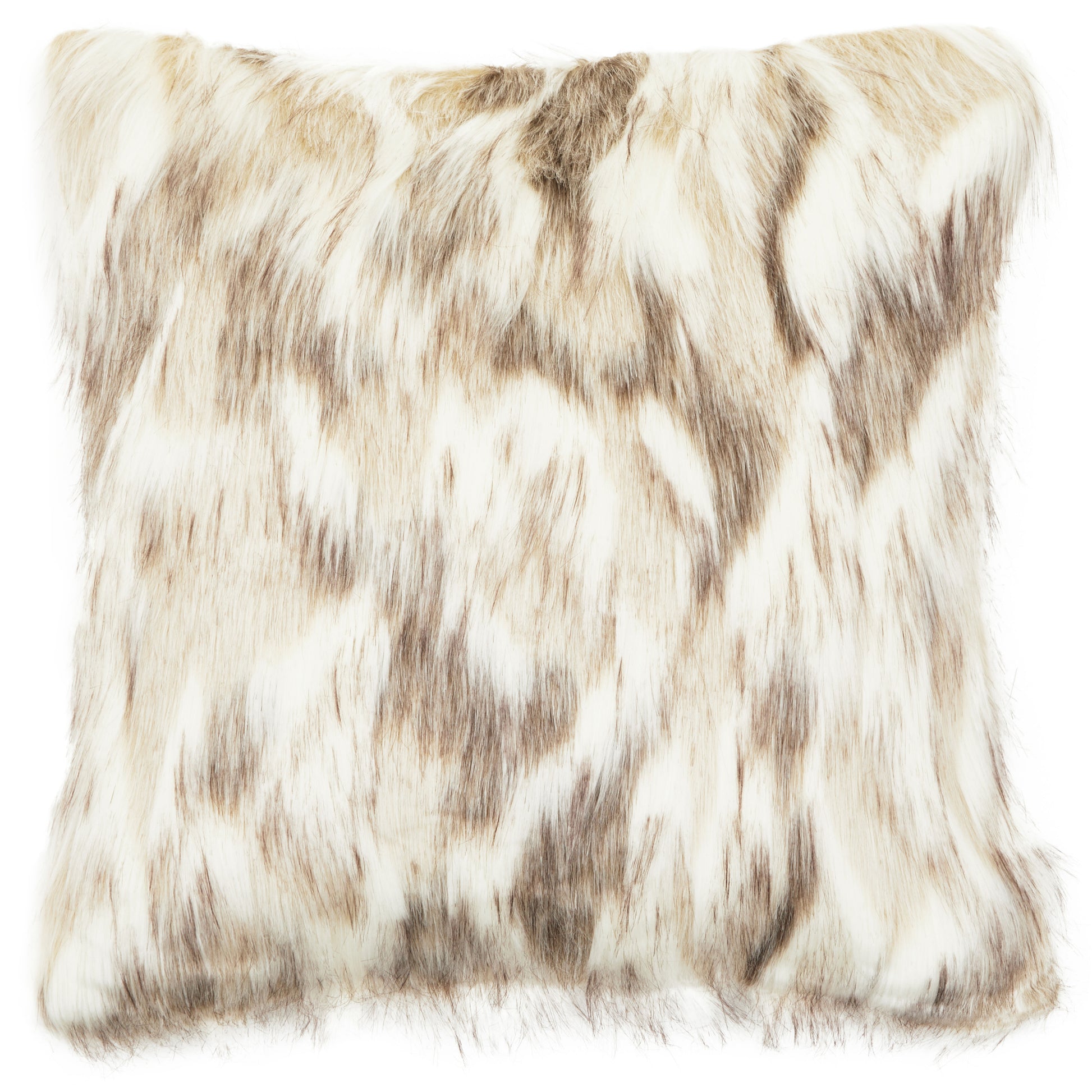 Bosie Lamina Natural Faux Fur Square Cushion image 0