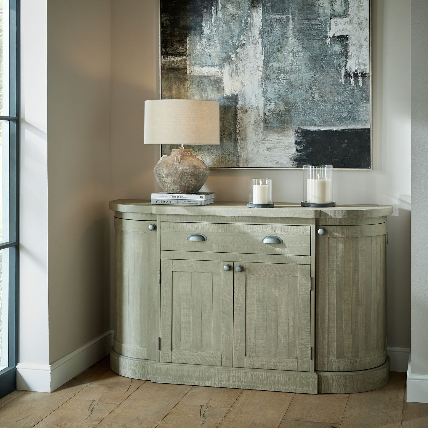 Amalfi Grey Hurricane Lantern image 3