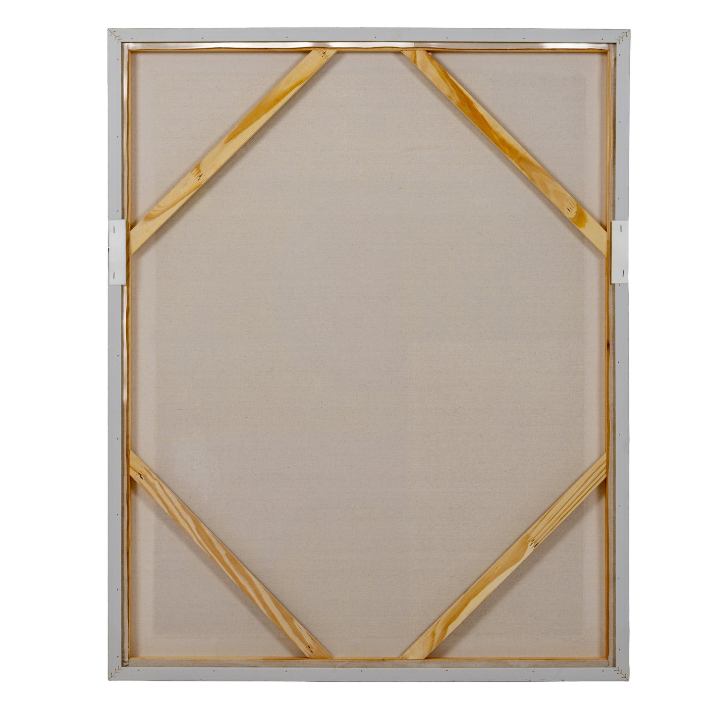 Neutral & Beige Linen Textured Canvas in Frame