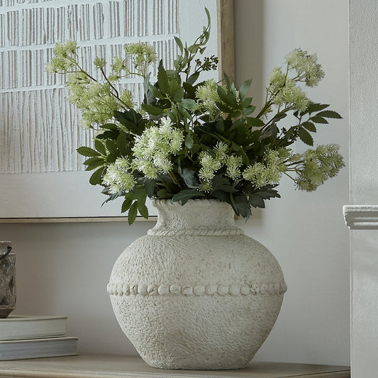 Medium Cream Olympia Terracotta Vase 30cm High