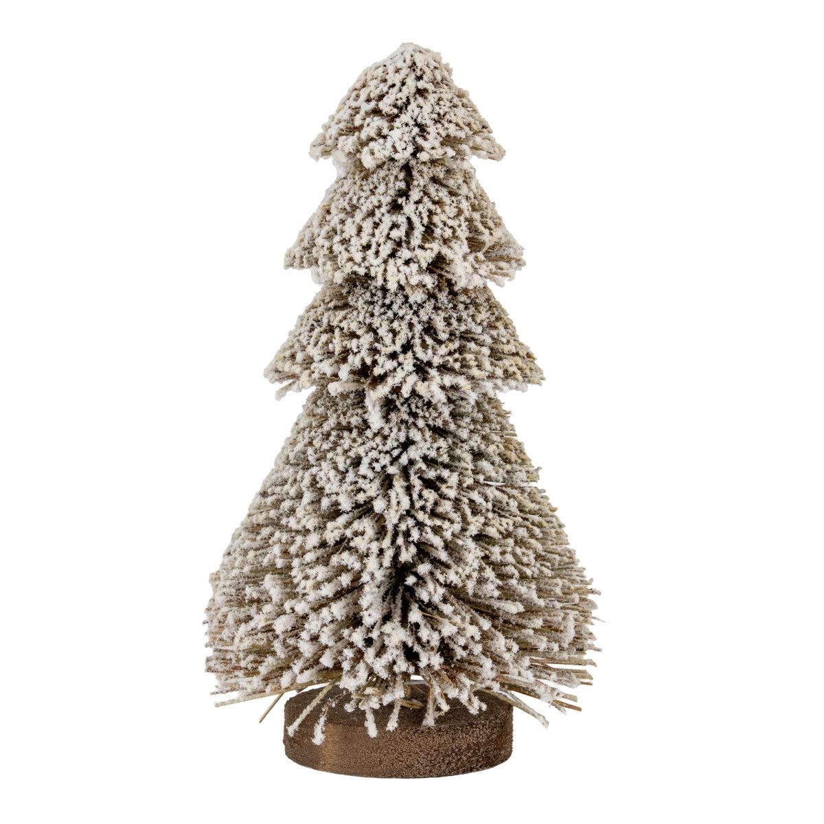 Medium Tiered Snowy Brush Tree 20cm