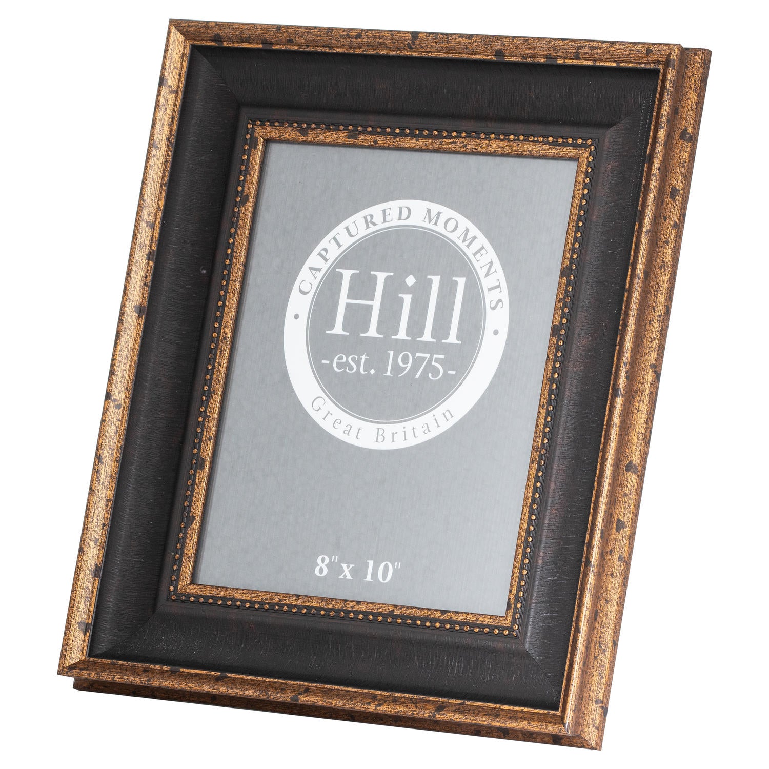 Black And Antique Gold Beaded  8X10 Photo Frame image 0