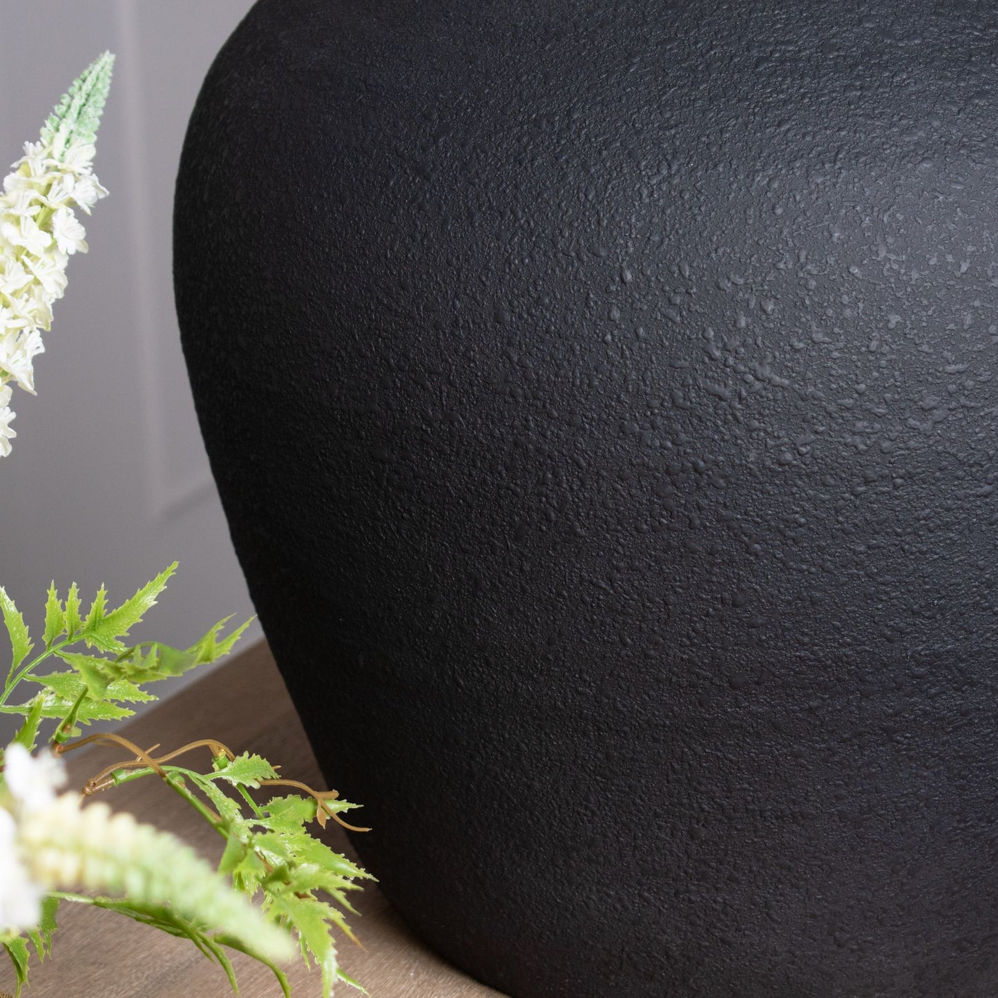 Matt Black Astral Large Ceramic Vase image 3