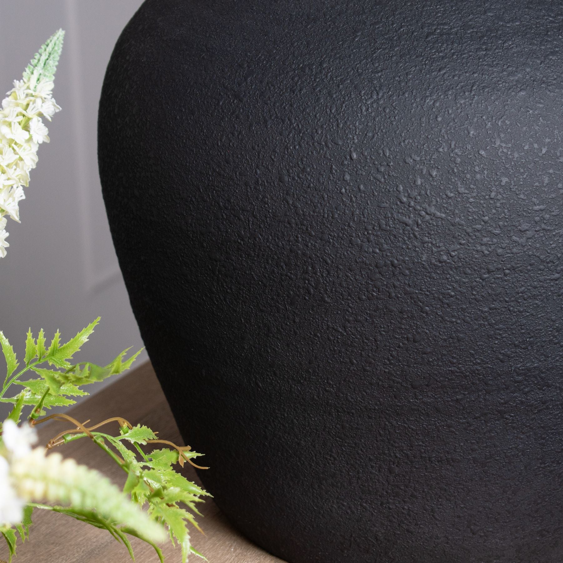 Matt Black Astral Large Ceramic Vase image 3