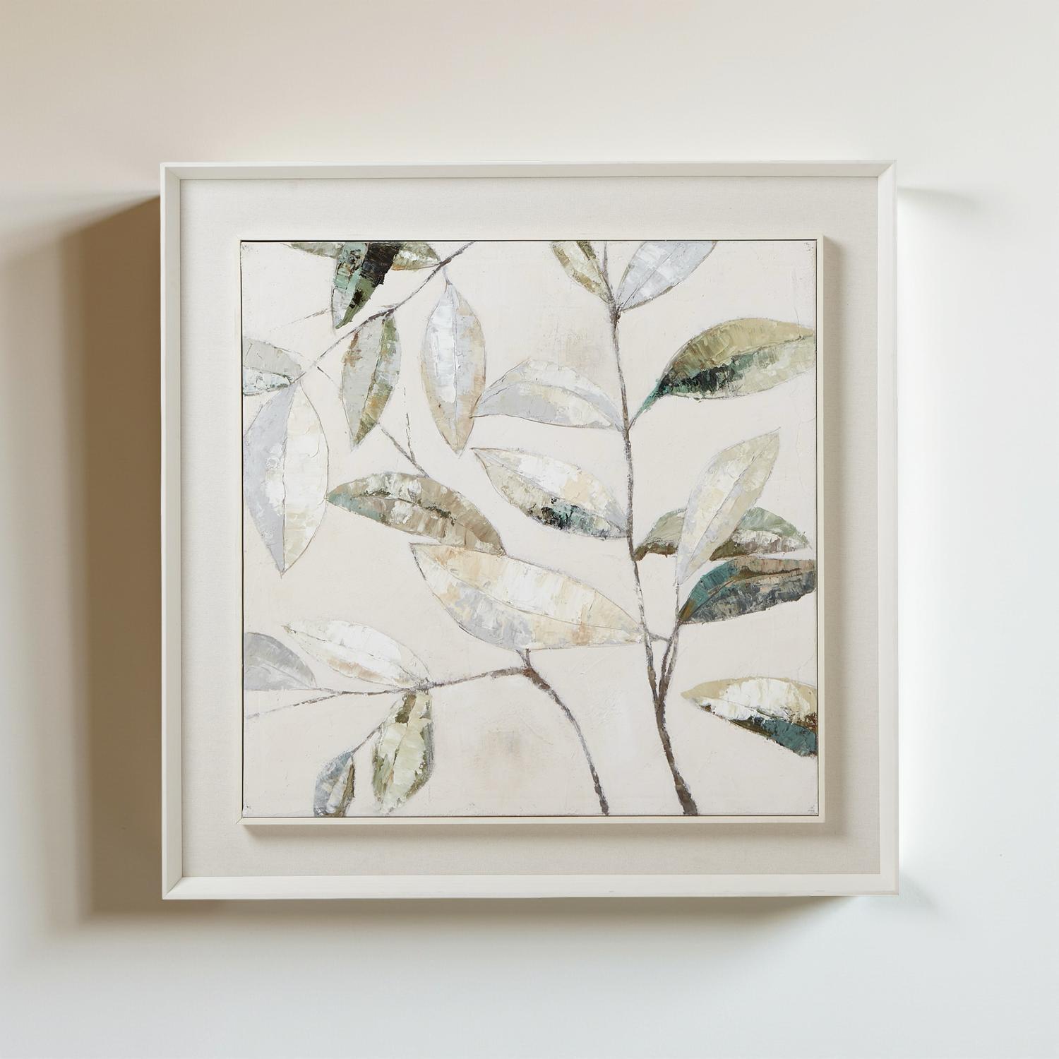 Dolce Dapple Leaf Framed Painting On Canvas image 0