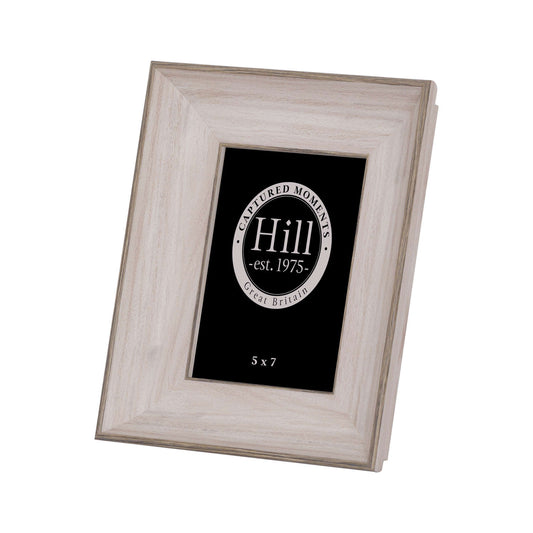 White Washed Wood Photo Frame 5X7 image 0