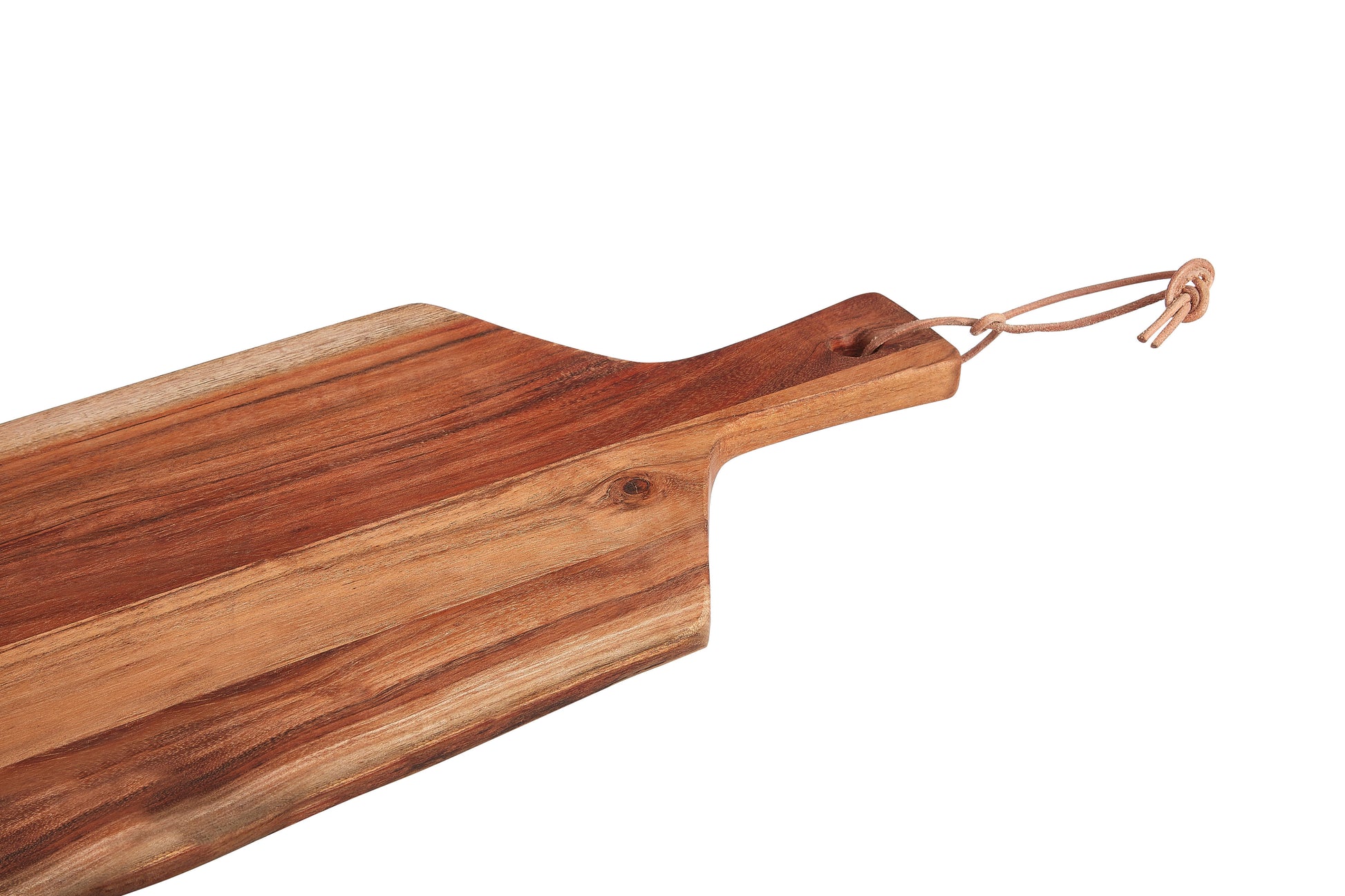 Socorro Long & Wide Asymmetric Acacia Wood Paddle Chopping And Serving Board image 3