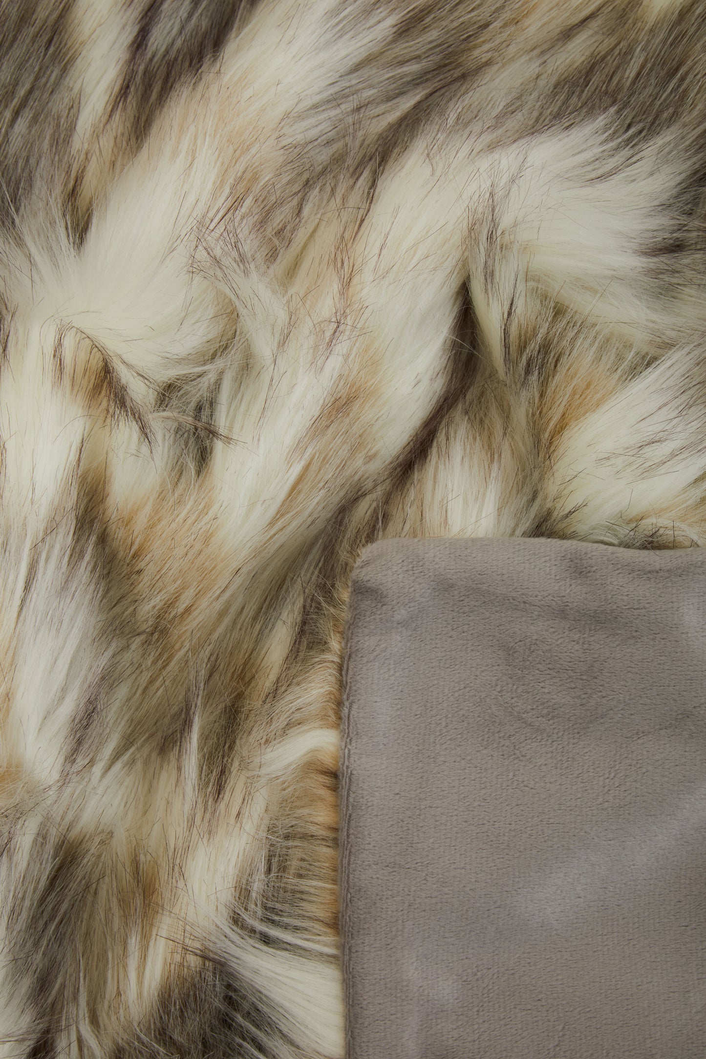 Bosie Lamina Natural Faux Fur Throw image 2