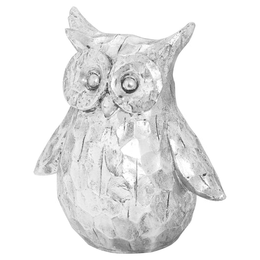 Olive The Large Silver Ceramic Owl image 0