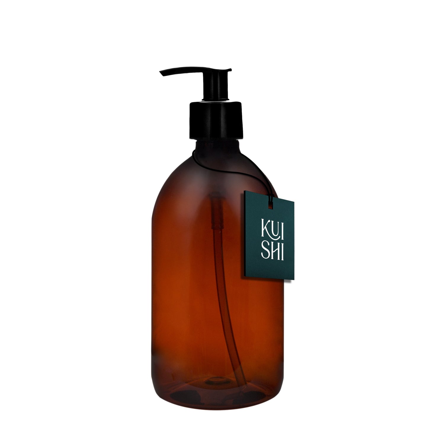 Amber Plastic Pump Bottle - Various Sizes