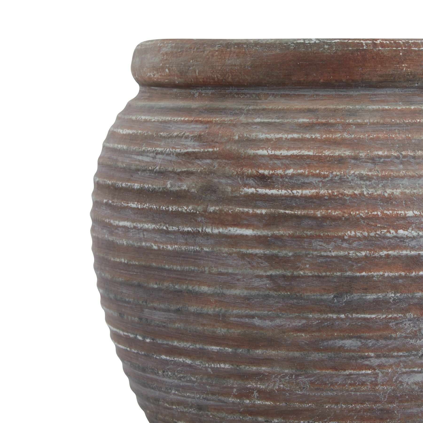Siena Brown  Diameter Rimmed Plant Pot image 2