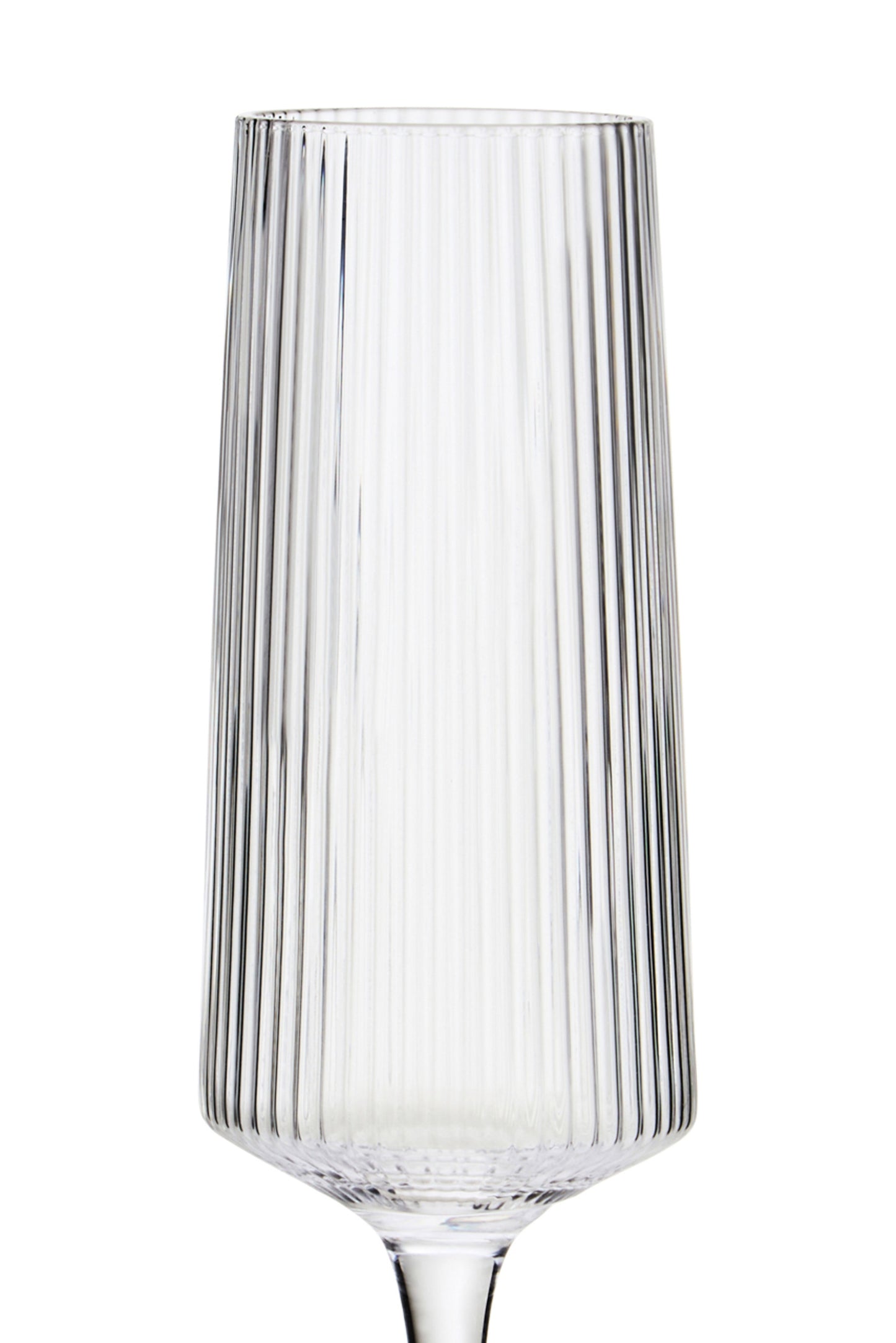 Eldon Set of Four Ribbed Champagne Glasses image 4