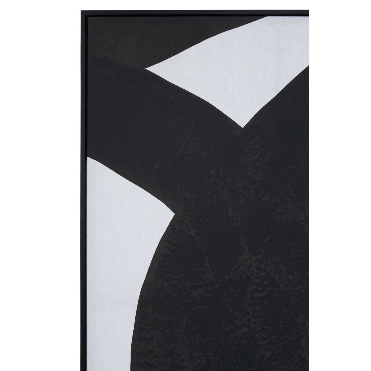 Astratto Set of Two Abstract Black & White Monochrome Wall Art Framed Canvas