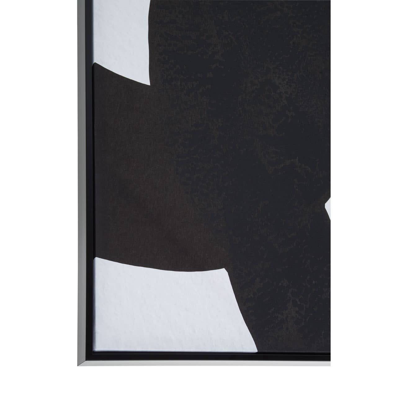 Astratto Set of Two Abstract Black & White Monochrome Wall Art Framed Canvas