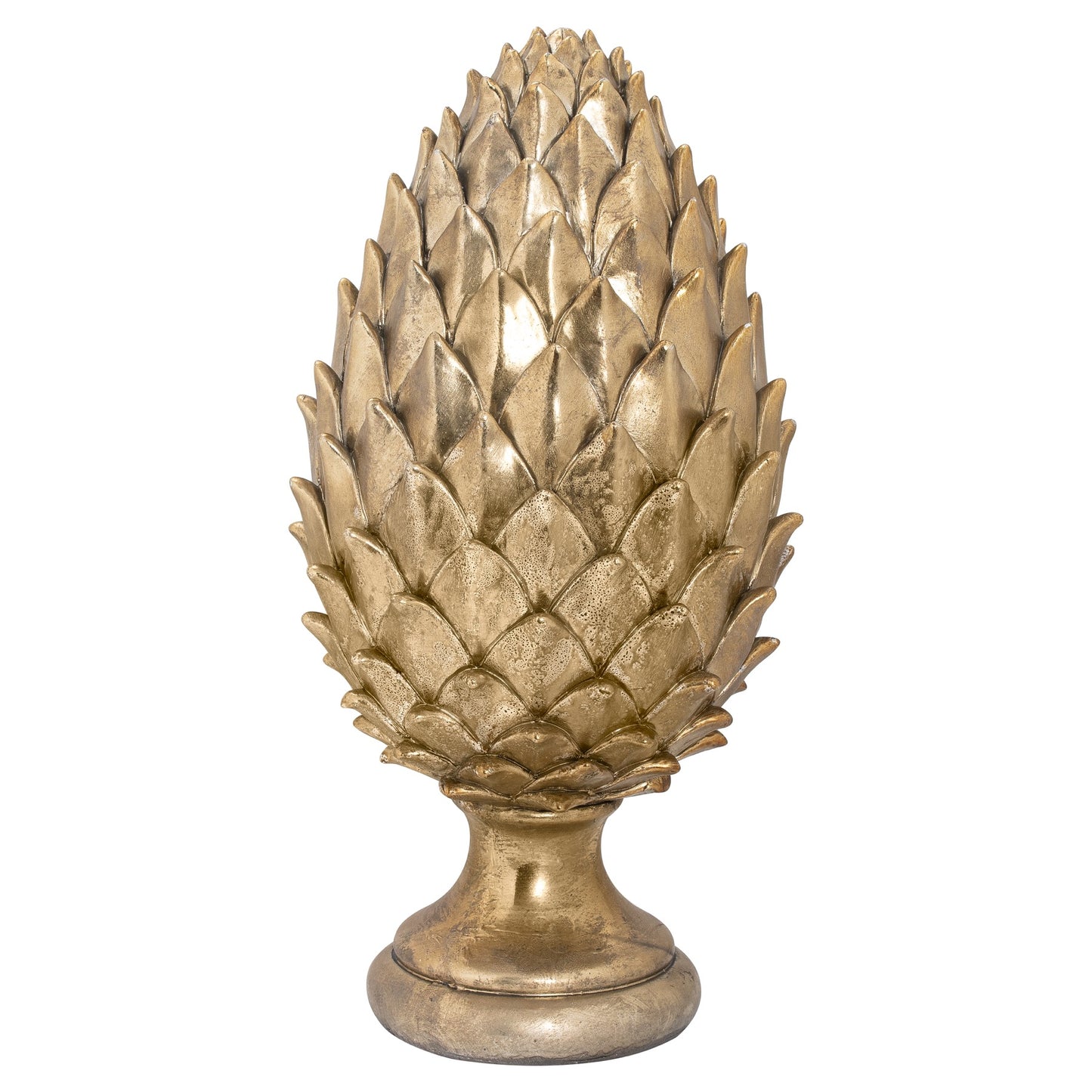 Tall Large Gold Pinecone Finial image 0