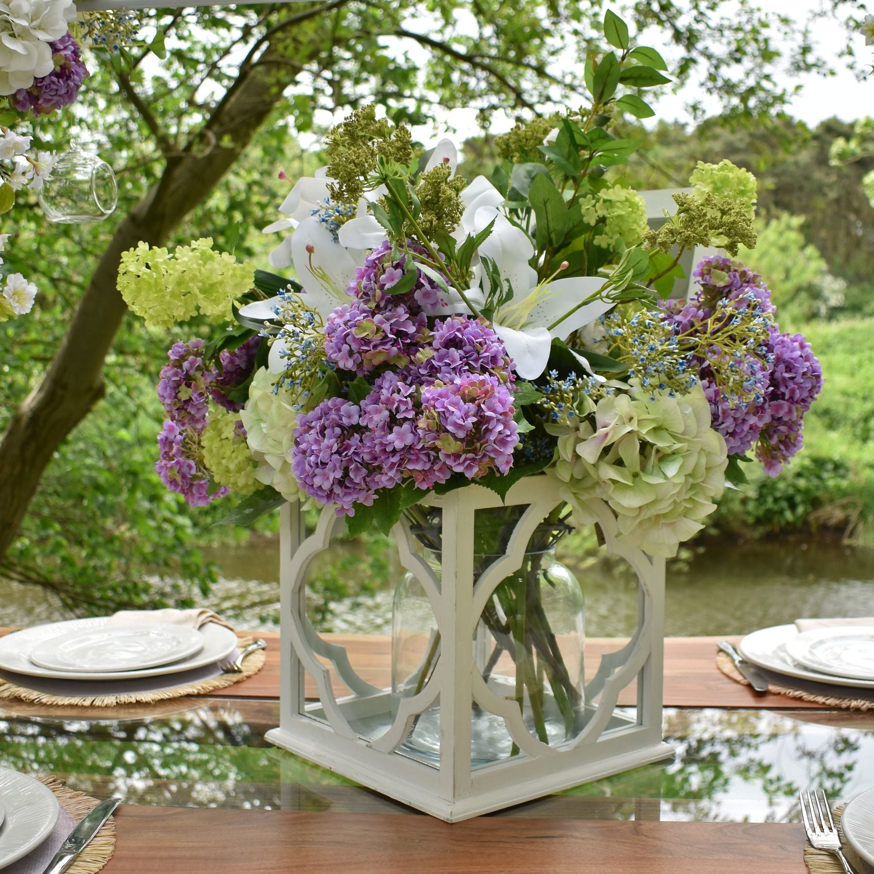 Shabby Green Single Hydrangea image 3