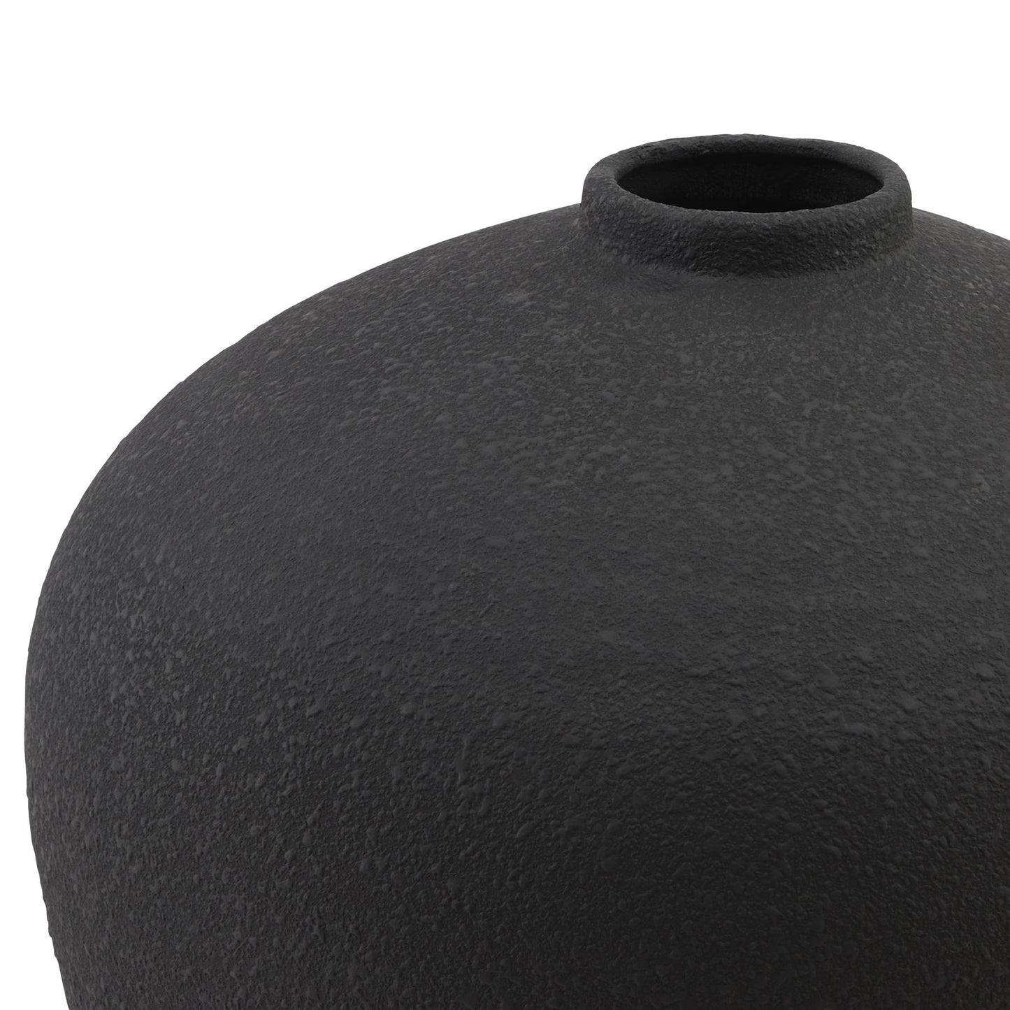 Matt Black Astral Large Ceramic Vase image 2