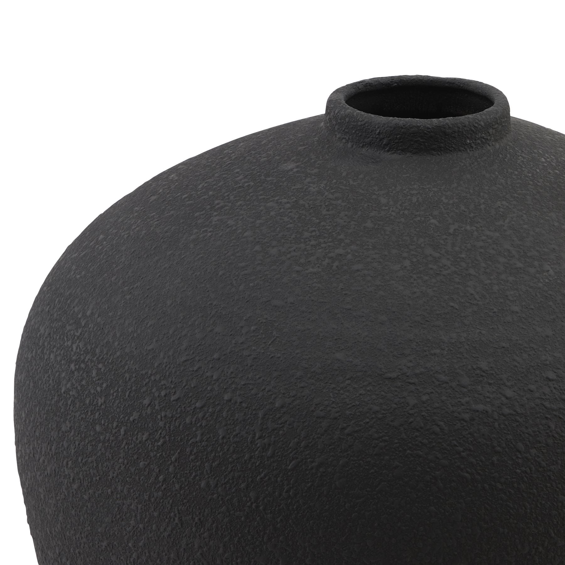 Matt Black Astral Large Ceramic Vase image 2