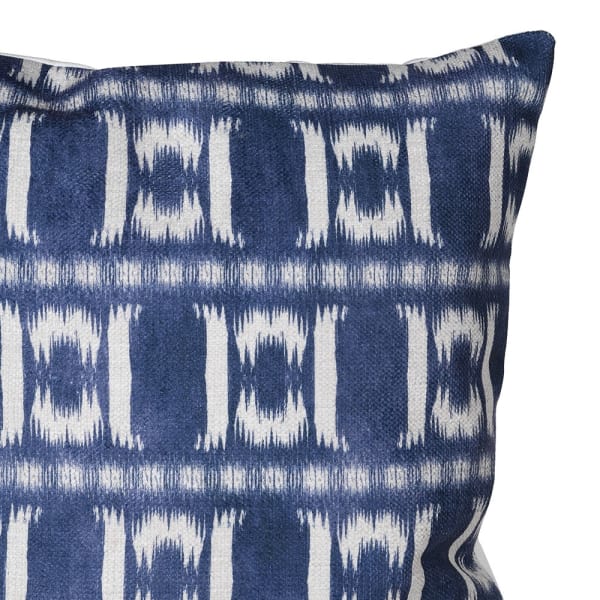 Woven Blue Print Ikat Luxury Cushion Cover image 1