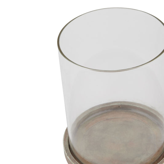 Siena Brown Large Hurricane Lantern image 1