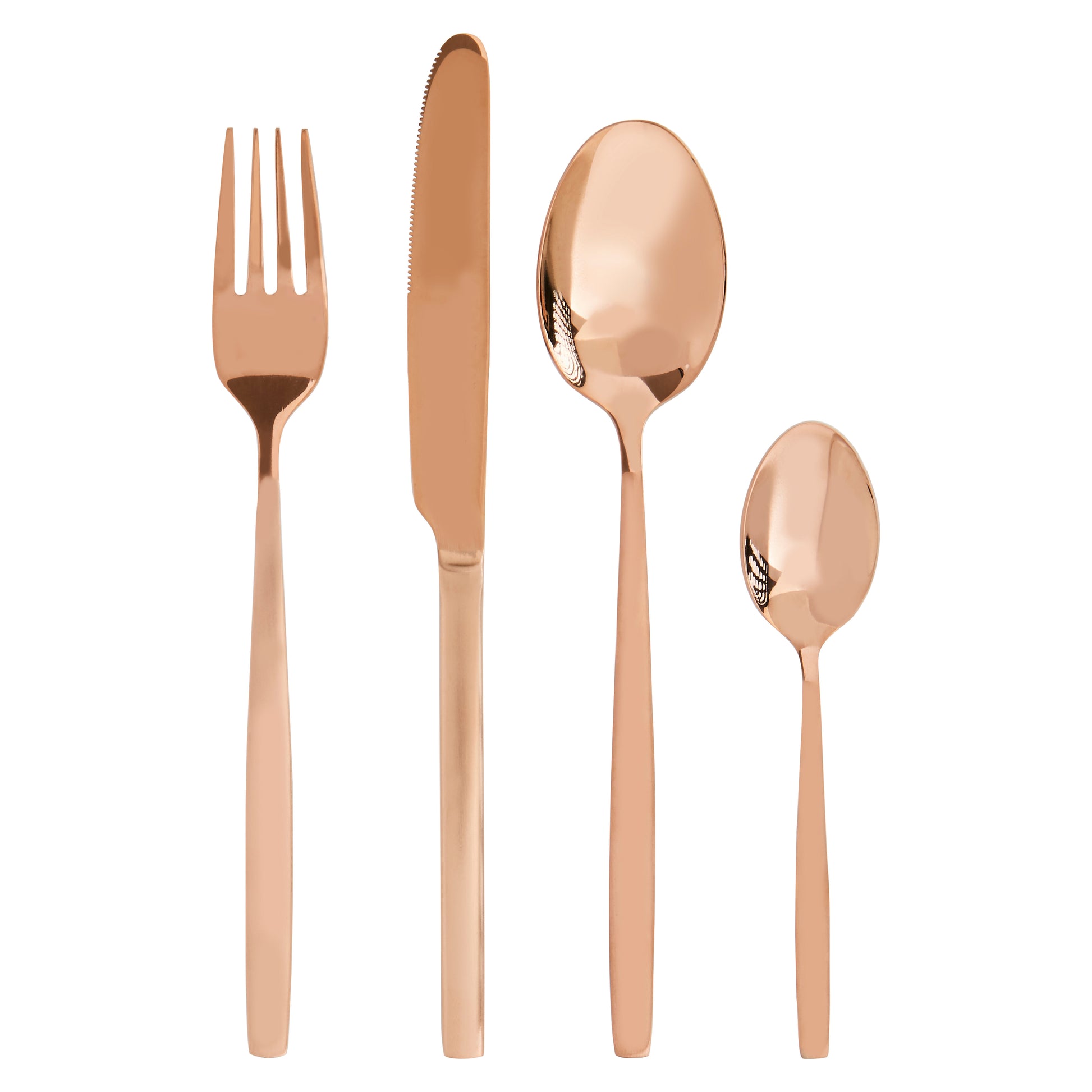 Avie 16 Pc Rose Gold Finish Cutlery Set image 0