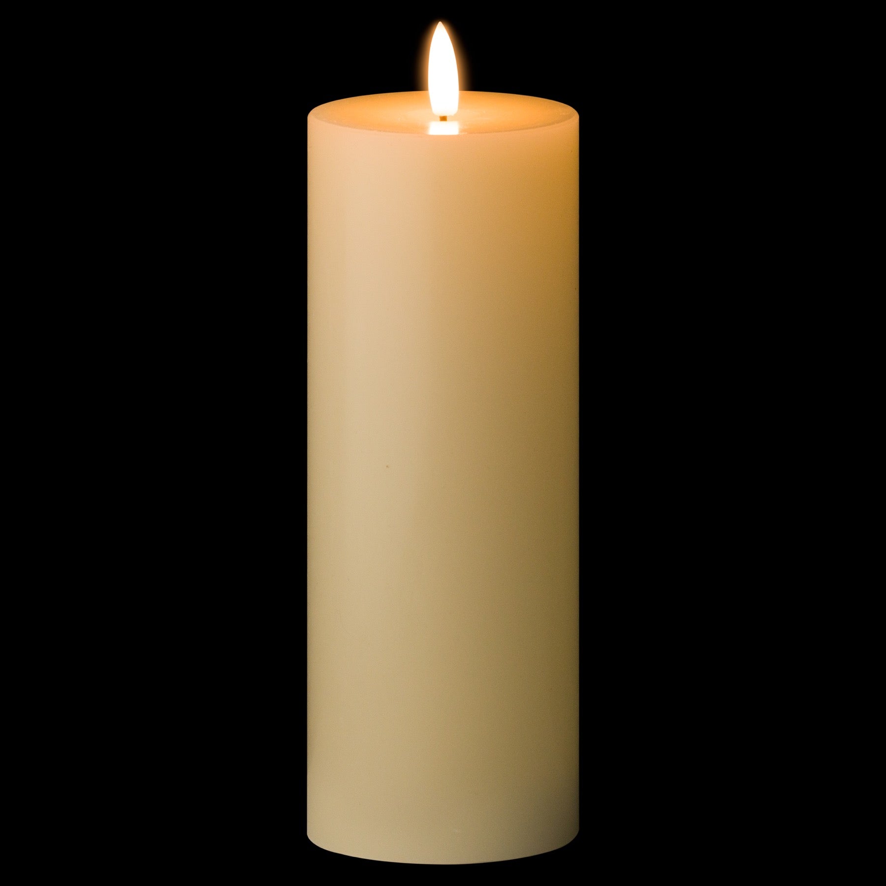 Luxe Collection Natural Glow 3 x 8 LED Cream Candle image 1